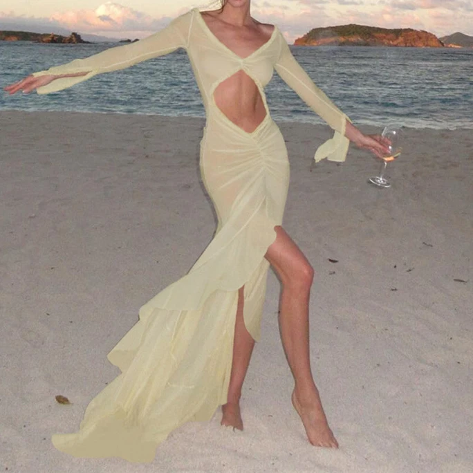 Tight Fit Women Dress Sling Floral Print Backless High Waist Elegant Maxi Robe Summer Vacation Streetwear Party Robe
Tight Fit Women Dress Sling Floral Print Backless High Waist Elegant Maxi Robe Summer Vacation Streetwear Party Robe