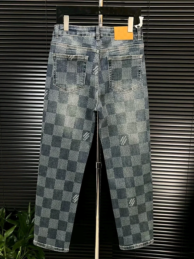 Fashionable Casual Plaid Men's Jeans Comfortable Well-Fitting Spring Autumn High Quality Stylish Straight Leg Standard Fit
Fashionable Casual Plaid Men's Jeans Comfortable Well-Fitting Spring Autumn High Quality Stylish Straight Leg Standard Fit