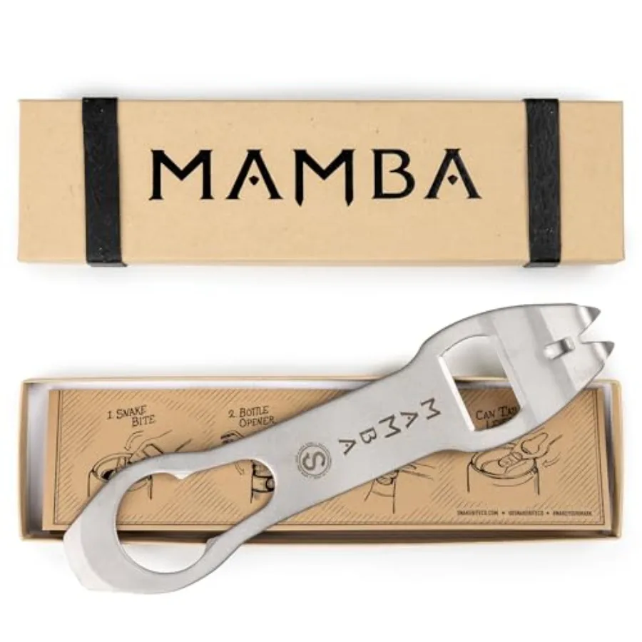 Открывалка для бутылок и барный инструмент Mamba, 100% сделано в США, запатентованная отвертка-открывалка из нержавеющей стали для барменов
Открывалка для бутылок и барный инструмент Mamba, 100% сделано в США, запатентованная отвертка-открывалка из нержавеющей стали для барменов