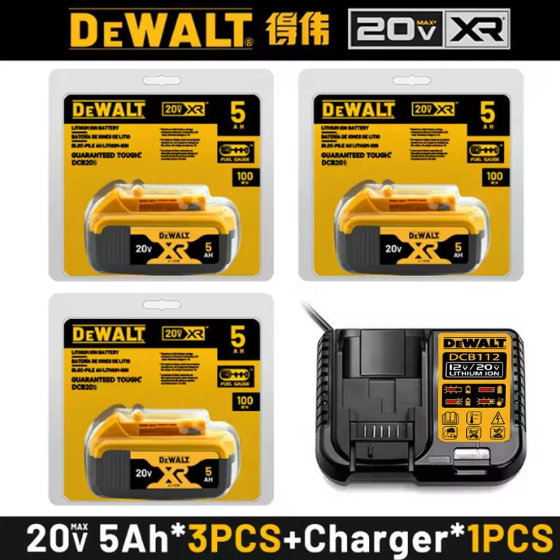 Original Dewalt 20V 6.0AH5.018650 Rechargeable Lithium Battery Suitable DCB184 DCB206DCB205DCB200 DCB609 Dewalt Battery 20V-60V
Original Dewalt 20V 6.0AH5.018650 Rechargeable Lithium Battery Suitable DCB184 DCB206DCB205DCB200 DCB609 Dewalt Battery 20V-60V