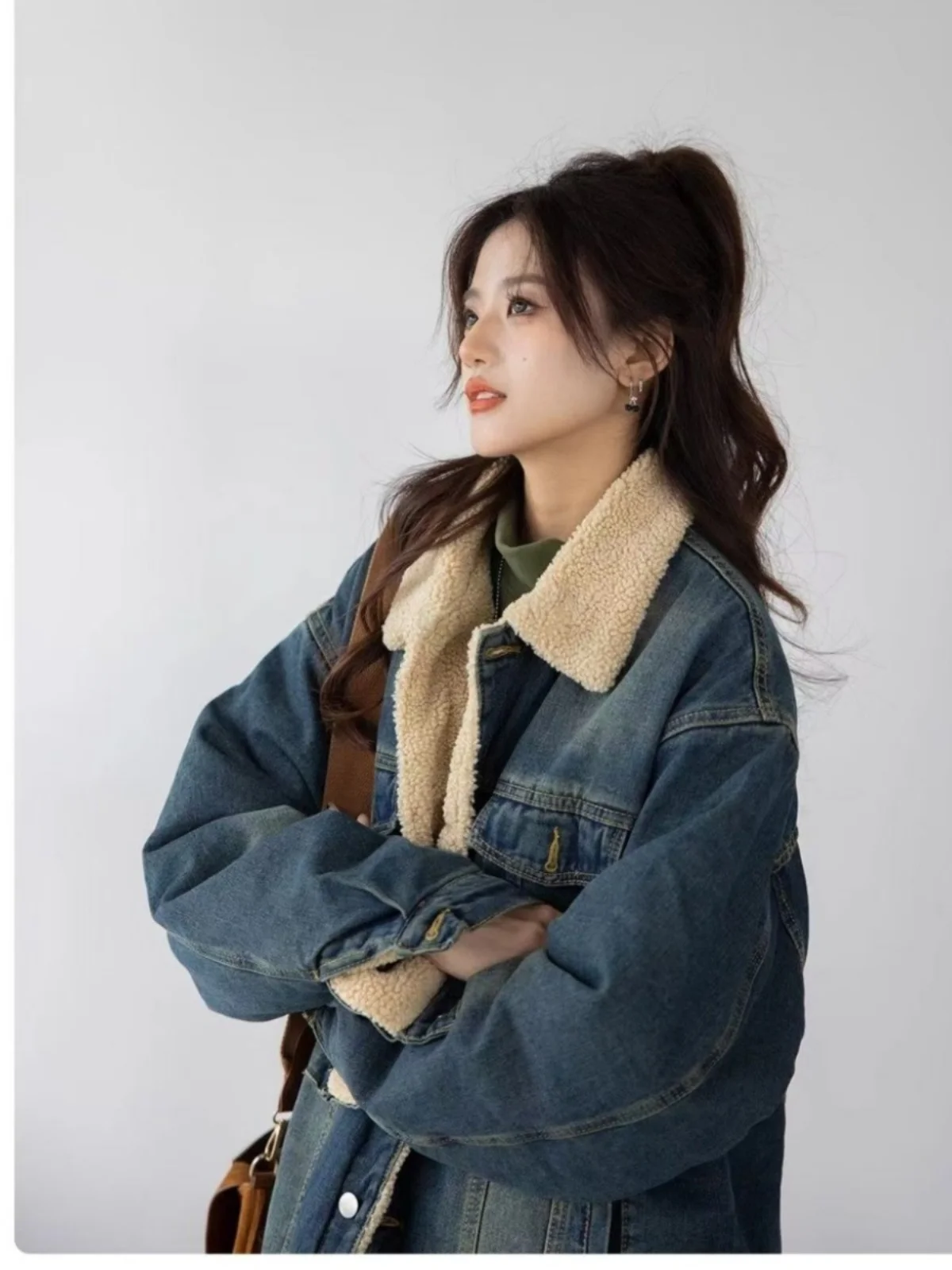 Denim Coat Good Quality Fur Plush Womens Fall Softshell Regular-Fit Standneck Highstreet Commuting Buttoned Checked Tweed Flap
Denim Coat Good Quality Fur Plush Womens Fall Softshell Regular-Fit Standneck Highstreet Commuting Buttoned Checked Tweed Flap