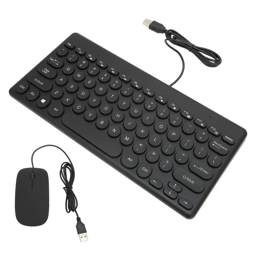 78 Keys Keyboard Mouse Combo Silent Round Keycap Wired Keyboard 4 Mouse Buttons Black Computer Keyboards Mouse Home Office
78 Keys Keyboard Mouse Combo Silent Round Keycap Wired Keyboard 4 Mouse Buttons Black Computer Keyboards Mouse Home Office