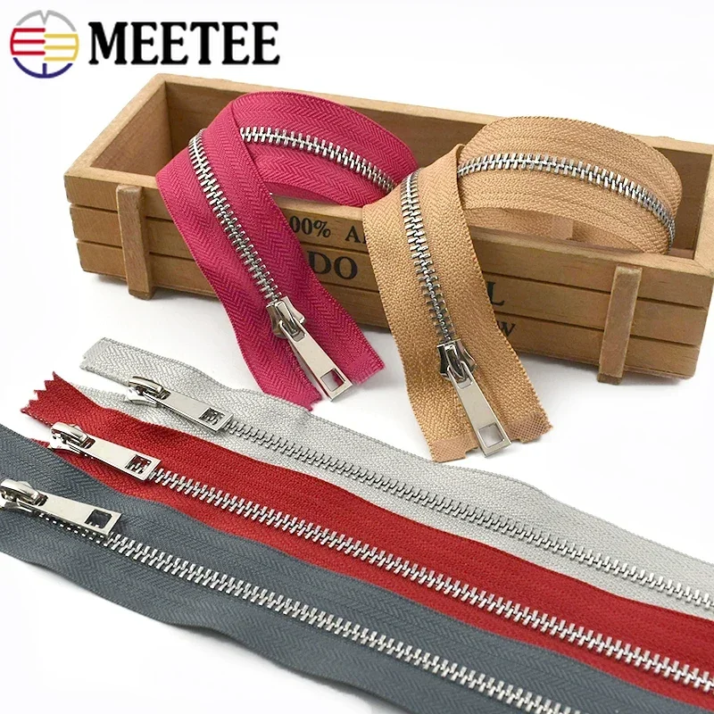 2/5Pcs Meetee 5# Metal Zippers Puller 15-80cm Open/Closed-End Bag Clothes Zipper Jeans Decor Zip Repair Kits Sewing Accessories
2/5Pcs Meetee 5# Metal Zippers Puller 15-80cm Open/Closed-End Bag Clothes Zipper Jeans Decor Zip Repair Kits Sewing Accessories