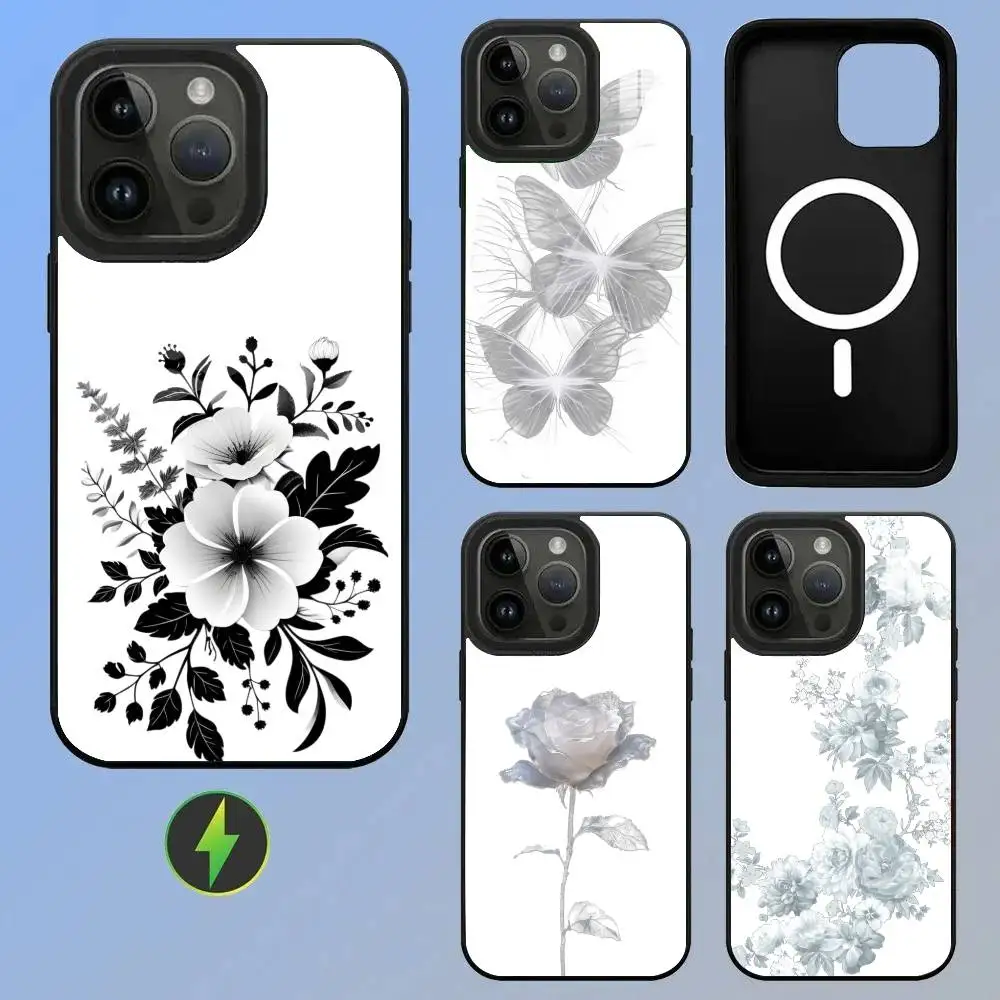 Black-white Flower High-End Glass-textured Printed Phone Case For IPhone 11/12/13/14/15/16/17 Plus, Pro, Pro Max & Air
Black-white Flower High-End Glass-textured Printed Phone Case For IPhone 11/12/13/14/15/16/17 Plus, Pro, Pro Max & Air