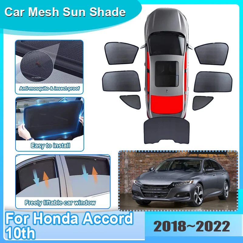 Car Window Sunshade For Honda Accord 10th 2018-2022 2020 2021 Visor Mesh UV Protection Windshield Frame Curtain Auto Accessories
Car Window Sunshade For Honda Accord 10th 2018-2022 2020 2021 Visor Mesh UV Protection Windshield Frame Curtain Auto Accessories