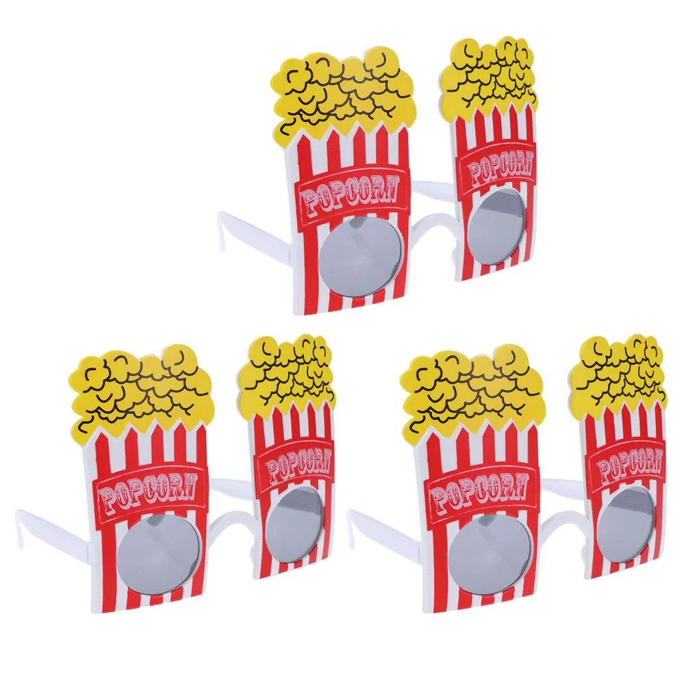 3 Pcs Popcorn Shaped Glasses Props Party Ornaments Supplies Plastic Decorative Decorations Summer Beach
3 Pcs Popcorn Shaped Glasses Props Party Ornaments Supplies Plastic Decorative Decorations Summer Beach