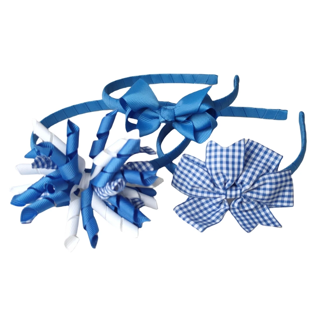 Gingham Korker Flower Bows Hairbands Set Plaid Ribbon Bowknot Hair Band Headbands For Women's Girl's Children Headwear 3Pcs/Lot
Gingham Korker Flower Bows Hairbands Set Plaid Ribbon Bowknot Hair Band Headbands For Women's Girl's Children Headwear 3Pcs/Lot