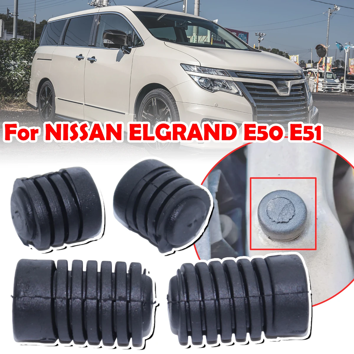 For NISSAN ELGRAND E50 E51 Bumper Bonnet Hood Lid Rubber Stoppers Cushion Insulator Buffer Accessories 65822-01M00 90878-2L700
For NISSAN ELGRAND E50 E51 Bumper Bonnet Hood Lid Rubber Stoppers Cushion Insulator Buffer Accessories 65822-01M00 90878-2L700
