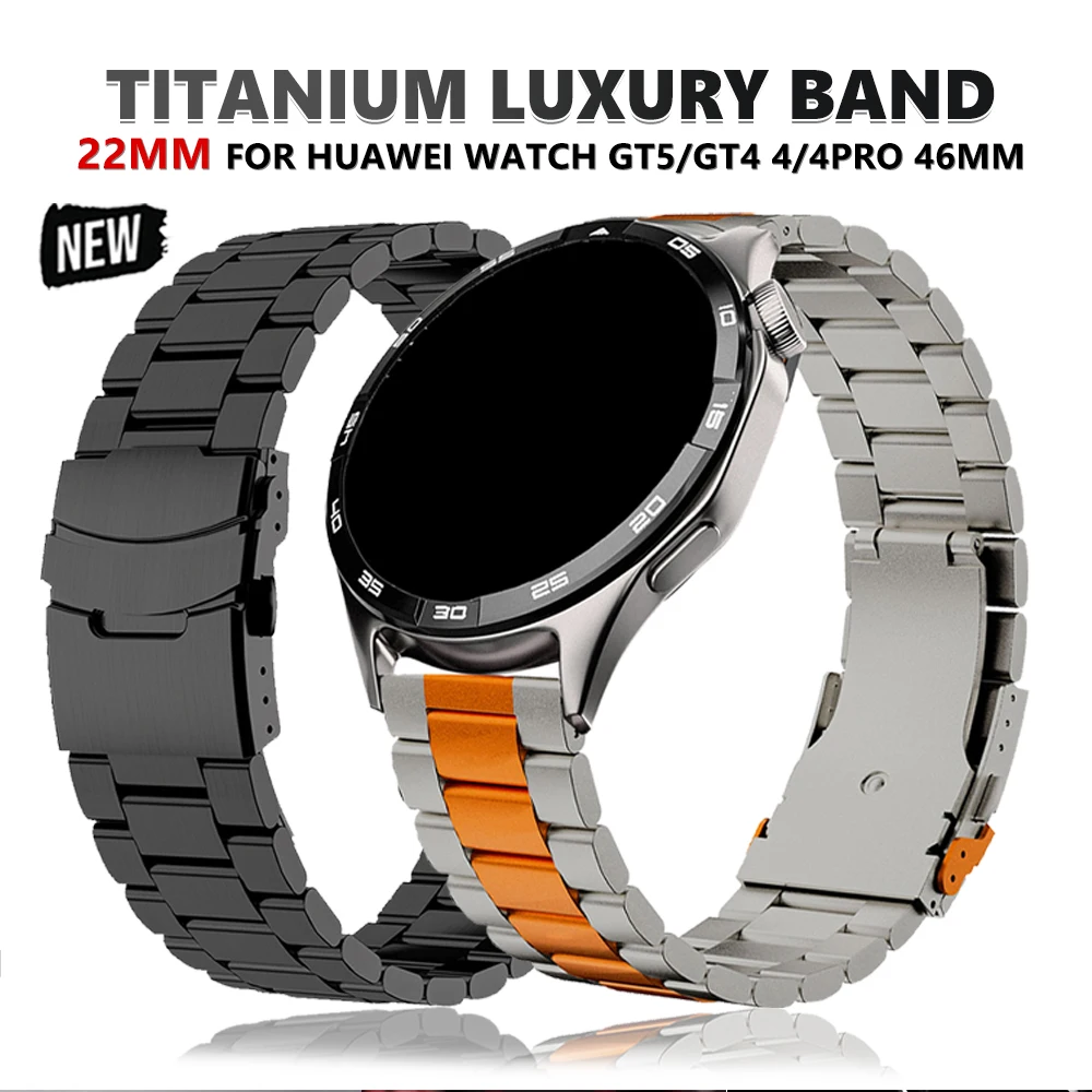 22mm Titanium Luxury Metal Bracelet for Huawei Watch GT5/GT4 Pro 46mm 4/4 Pro Business Band for Amazfit Balance Men Strap Correa
22mm Titanium Luxury Metal Bracelet for Huawei Watch GT5/GT4 Pro 46mm 4/4 Pro Business Band for Amazfit Balance Men Strap Correa