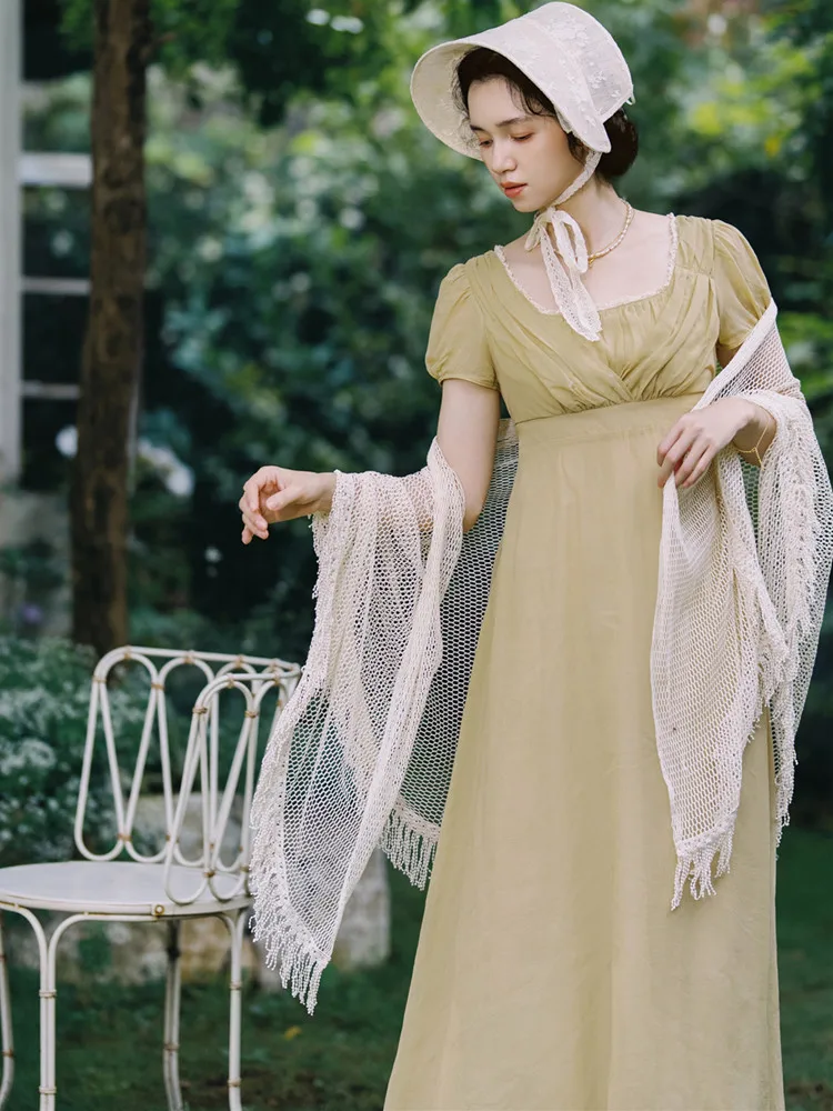 84-96cm BustSumer Long Dresses Women French Royal Cottagecore Square Neck Puff Sleeve Elegant Slim 100%Cotton Empire Waist Dress
84-96cm BustSumer Long Dresses Women French Royal Cottagecore Square Neck Puff Sleeve Elegant Slim 100%Cotton Empire Waist Dress