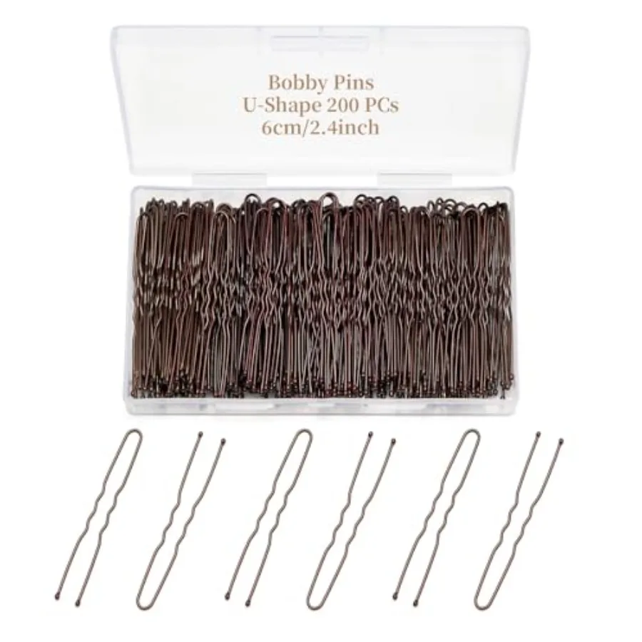 200 Pcs 2.4 Inch U-Shaped Bobby Pins Metal Hair Pins Hair Accessories for Women Stylists Hair Sticks Girl
200 Pcs 2.4 Inch U-Shaped Bobby Pins Metal Hair Pins Hair Accessories for Women Stylists Hair Sticks Girl