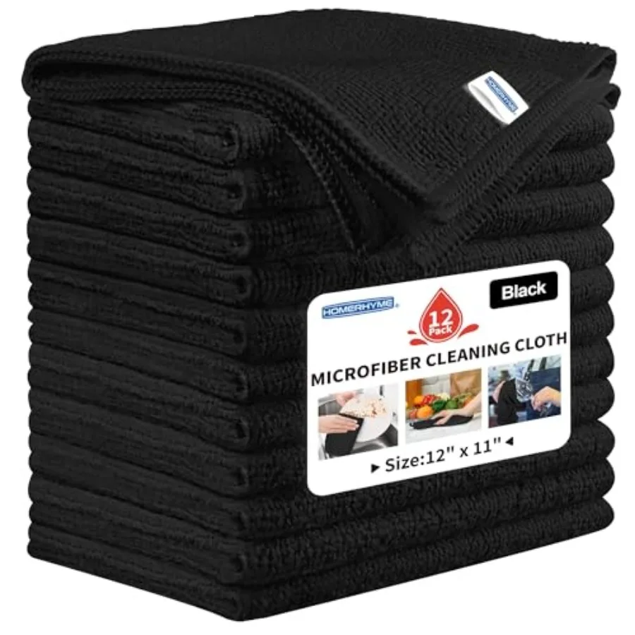 Microfiber Cleaning Cloth, Cleaning Rags, 12" X 11" Lint Free Dish Towels Wash Cloths, Reusable Microfiber Towels for Home and
Microfiber Cleaning Cloth, Cleaning Rags, 12" X 11" Lint Free Dish Towels Wash Cloths, Reusable Microfiber Towels for Home and