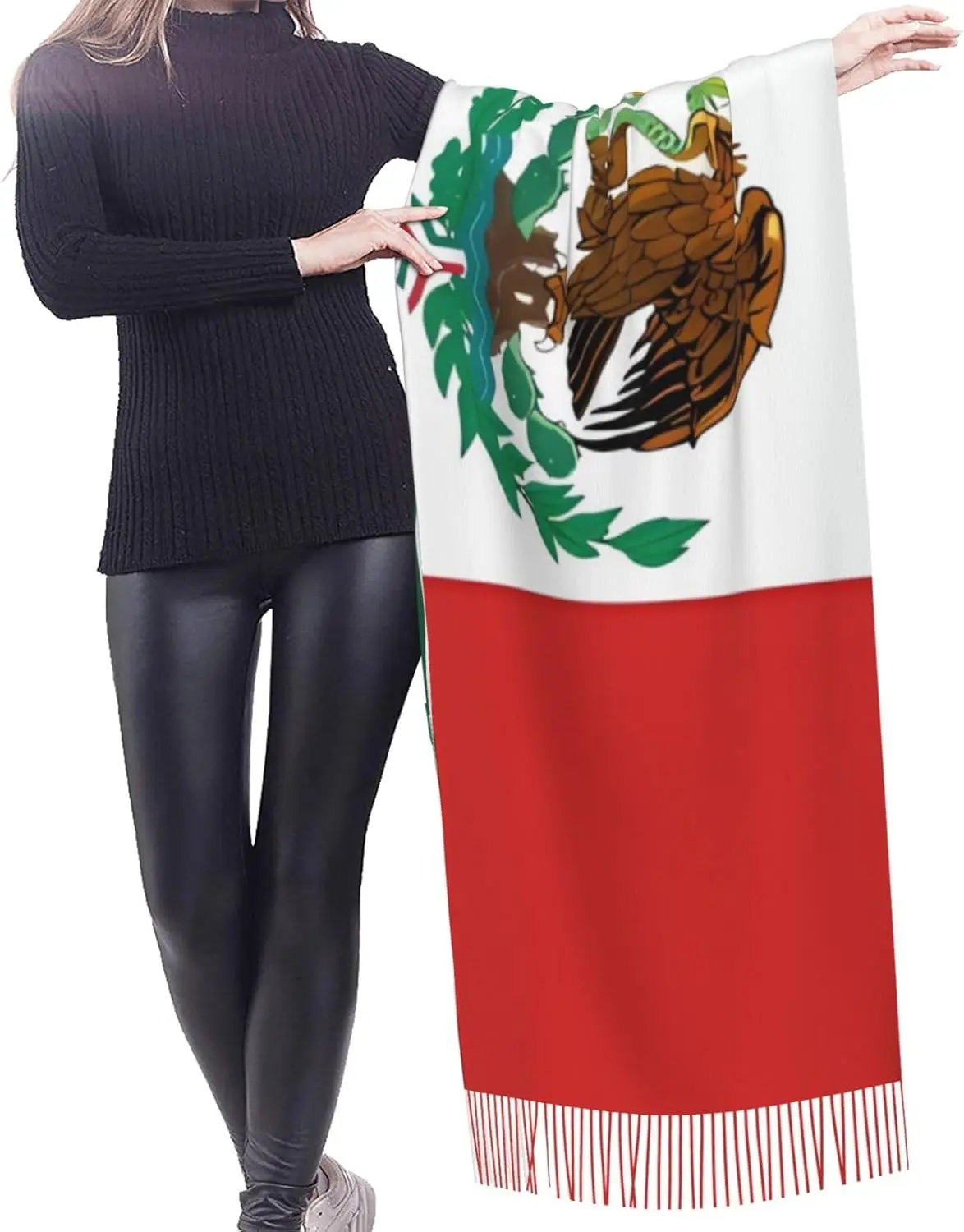 Scarf for Women Lightweight Soft Scarves Flag of Mexico Shawl Winter Warm Fringed Scarf
Scarf for Women Lightweight Soft Scarves Flag of Mexico Shawl Winter Warm Fringed Scarf