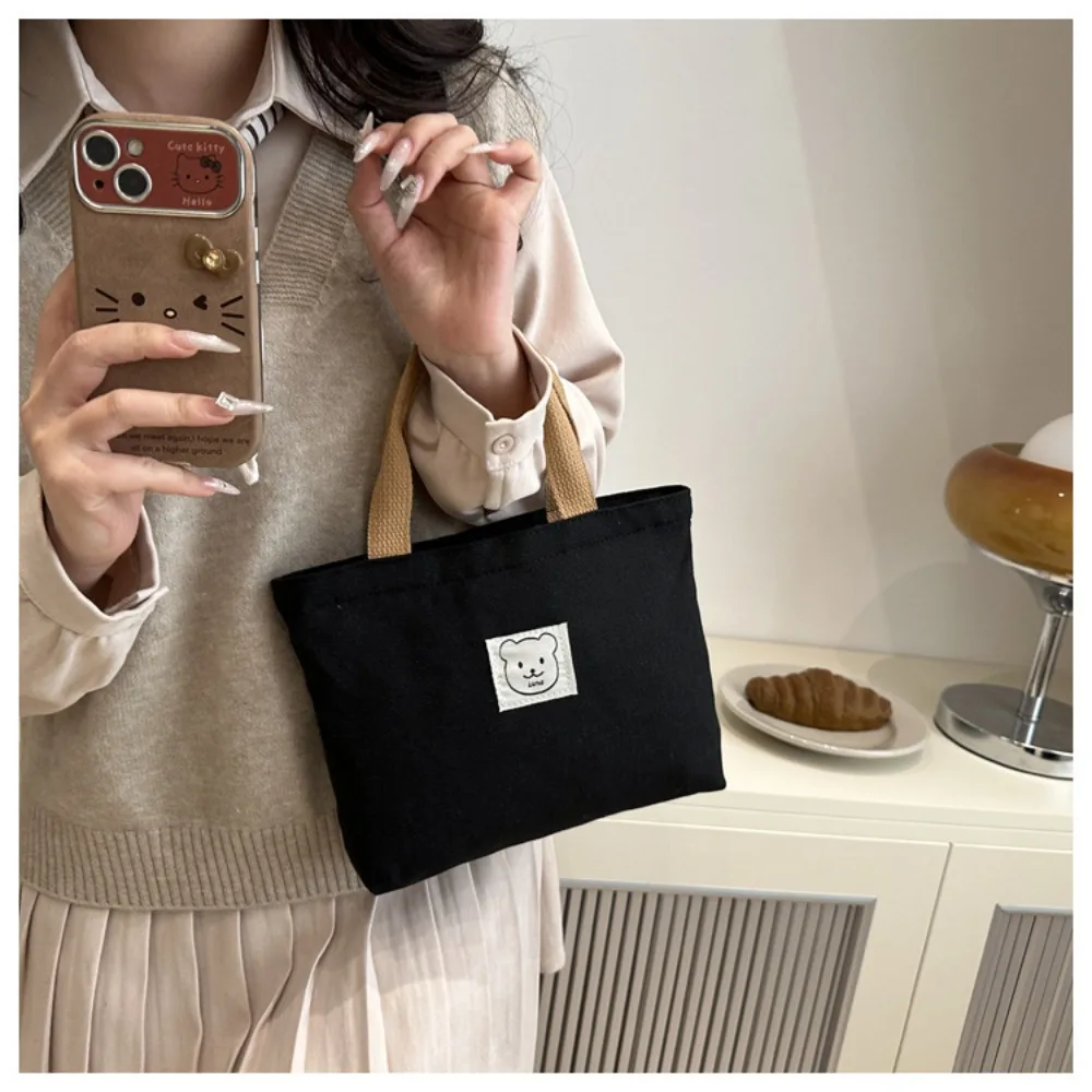 Fashionable Canvas Lunch Box Bag Large Capacity Lightweight Handbags Bear Tote Bag Students Storage Bag
Fashionable Canvas Lunch Box Bag Large Capacity Lightweight Handbags Bear Tote Bag Students Storage Bag