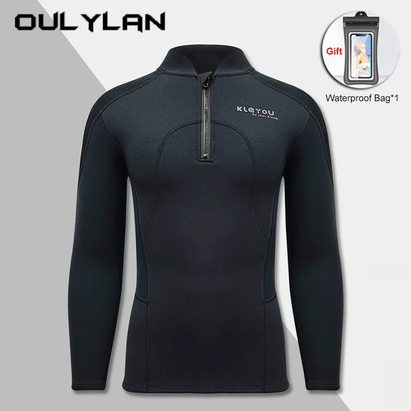 Oulylan 2MM Male Neoprene Snorkeling Wetsuit Waterproof Warm Zipper Split Swimsuit Long Sleeved Pants Slim Surfing Diving Suit
Oulylan 2MM Male Neoprene Snorkeling Wetsuit Waterproof Warm Zipper Split Swimsuit Long Sleeved Pants Slim Surfing Diving Suit