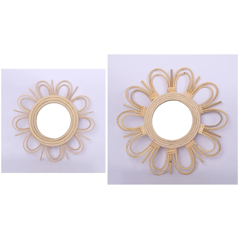 Woven Rattan Dressing Mirror Innovative Art Decoration Makeup Mirrors Bathroom Dropship
Woven Rattan Dressing Mirror Innovative Art Decoration Makeup Mirrors Bathroom Dropship