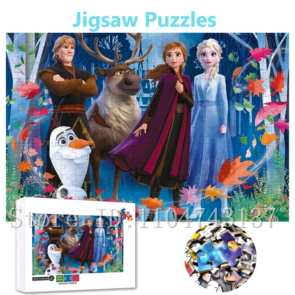 Пазлы Disney Frozen 2, 108/300/500/1000 шт., деревянные/бумажные пазлы с мультяшными фильмами, интерактивные игры для родителей и детей, игрушки
Пазлы Disney Frozen 2, 108/300/500/1000 шт., деревянные/бумажные пазлы с мультяшными фильмами, интерактивные игры для родителей и детей, игрушки