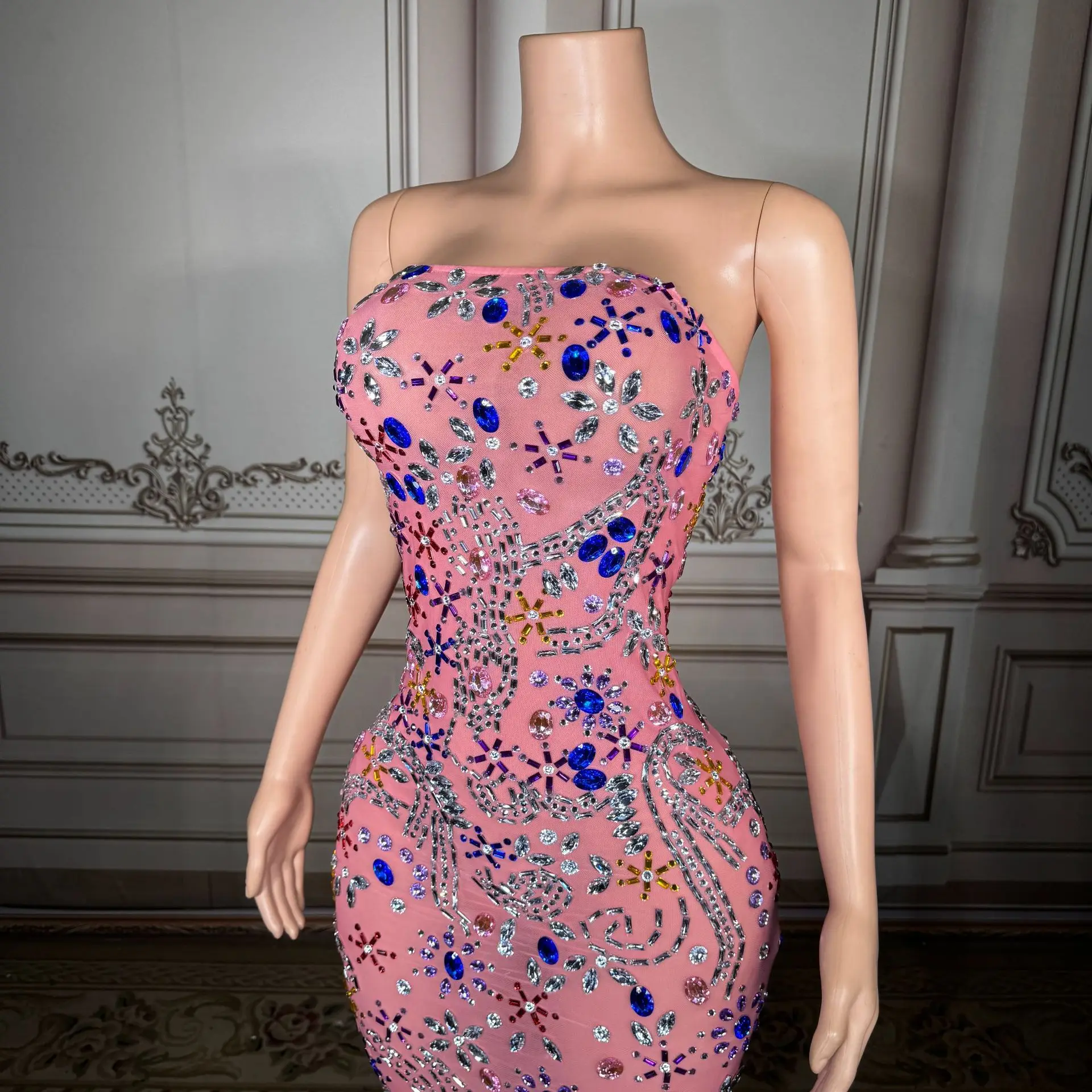 Light Pink Exquisite High Waisted and Hip-hugging Skirt Host's Evening Dress Miss Universe Competition Gown
Light Pink Exquisite High Waisted and Hip-hugging Skirt Host's Evening Dress Miss Universe Competition Gown