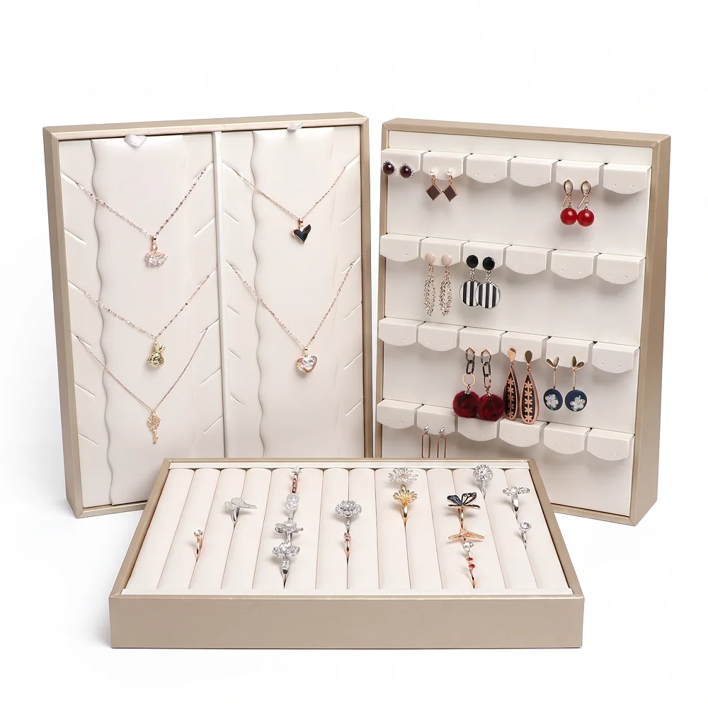 1 Pcs All-in-One Jewelry Storage Display Set Necklace Board Earring Stand Ring Tray for Shop Window Live Streaming Home
1 Pcs All-in-One Jewelry Storage Display Set Necklace Board Earring Stand Ring Tray for Shop Window Live Streaming Home
