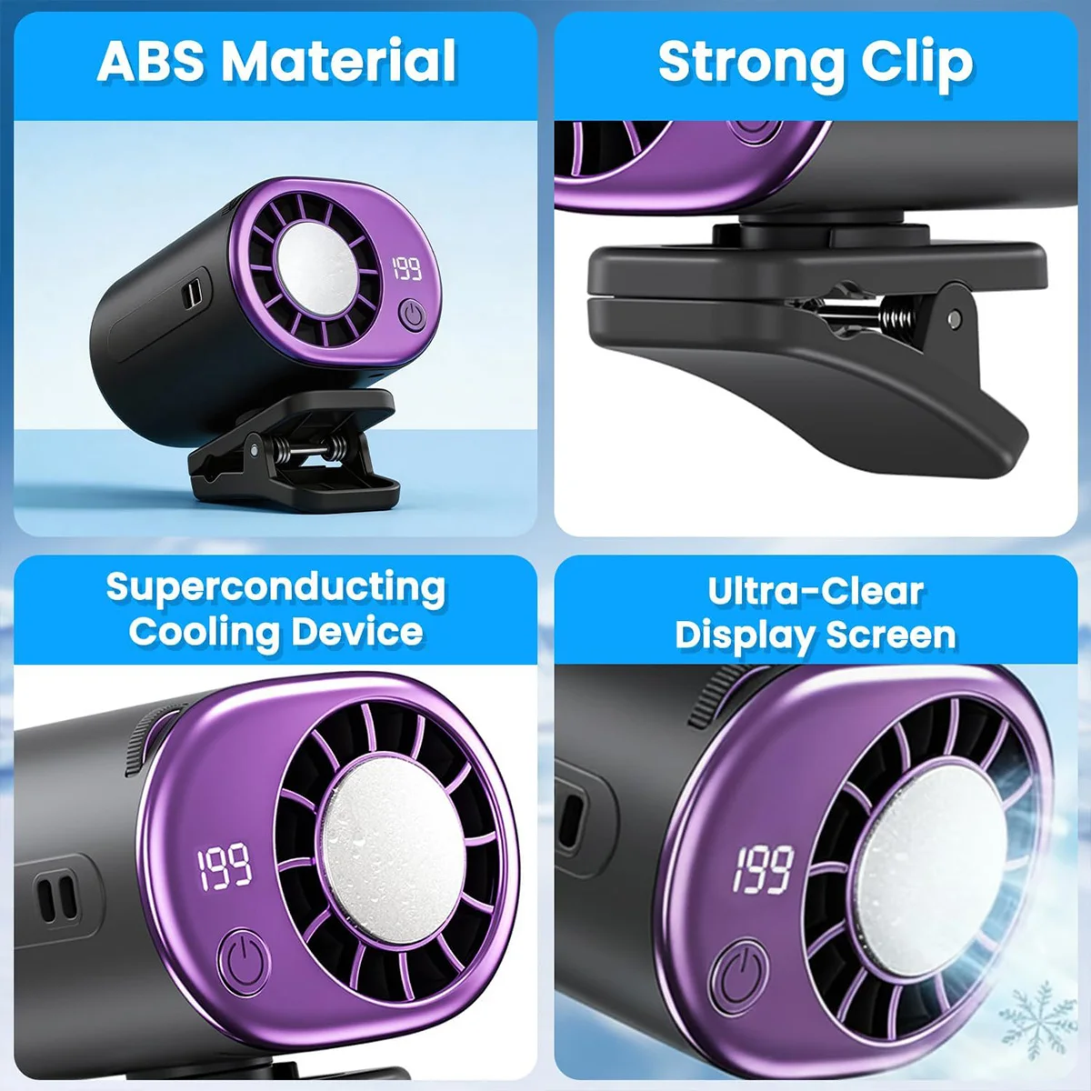 2026 New Clip Universal Ice Fan Usb High-speed Umbrella Hanging Waist Hanging Neck Cooling Fan Sumer Air Conditiontioner Fan
2026 New Clip Universal Ice Fan Usb High-speed Umbrella Hanging Waist Hanging Neck Cooling Fan Sumer Air Conditiontioner Fan