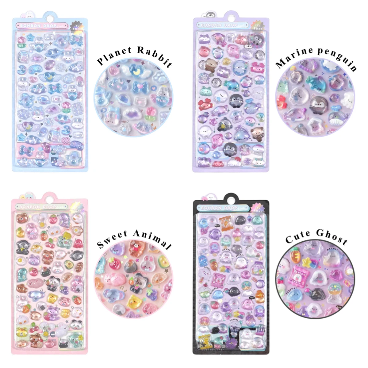 3D рельефные наклейки с изображением животных, конфет, призраков, милые мультяшные наклейки, идеально подходящие для DIY журнала, скрапбукинга и школьных канцелярских принадлежностей
3D рельефные наклейки с изображением животных, конфет, призраков, милые мультяшные наклейки, идеально подходящие для DIY журнала, скрапбукинга и школьных канцелярских принадлежностей