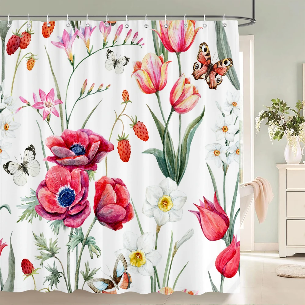 Flowers Plants Waterproof Shower Curtains Bathroom Shower Curtains 3d Fabric Bath Curtains With Hooks Shower Curtain or Mat
Flowers Plants Waterproof Shower Curtains Bathroom Shower Curtains 3d Fabric Bath Curtains With Hooks Shower Curtain or Mat