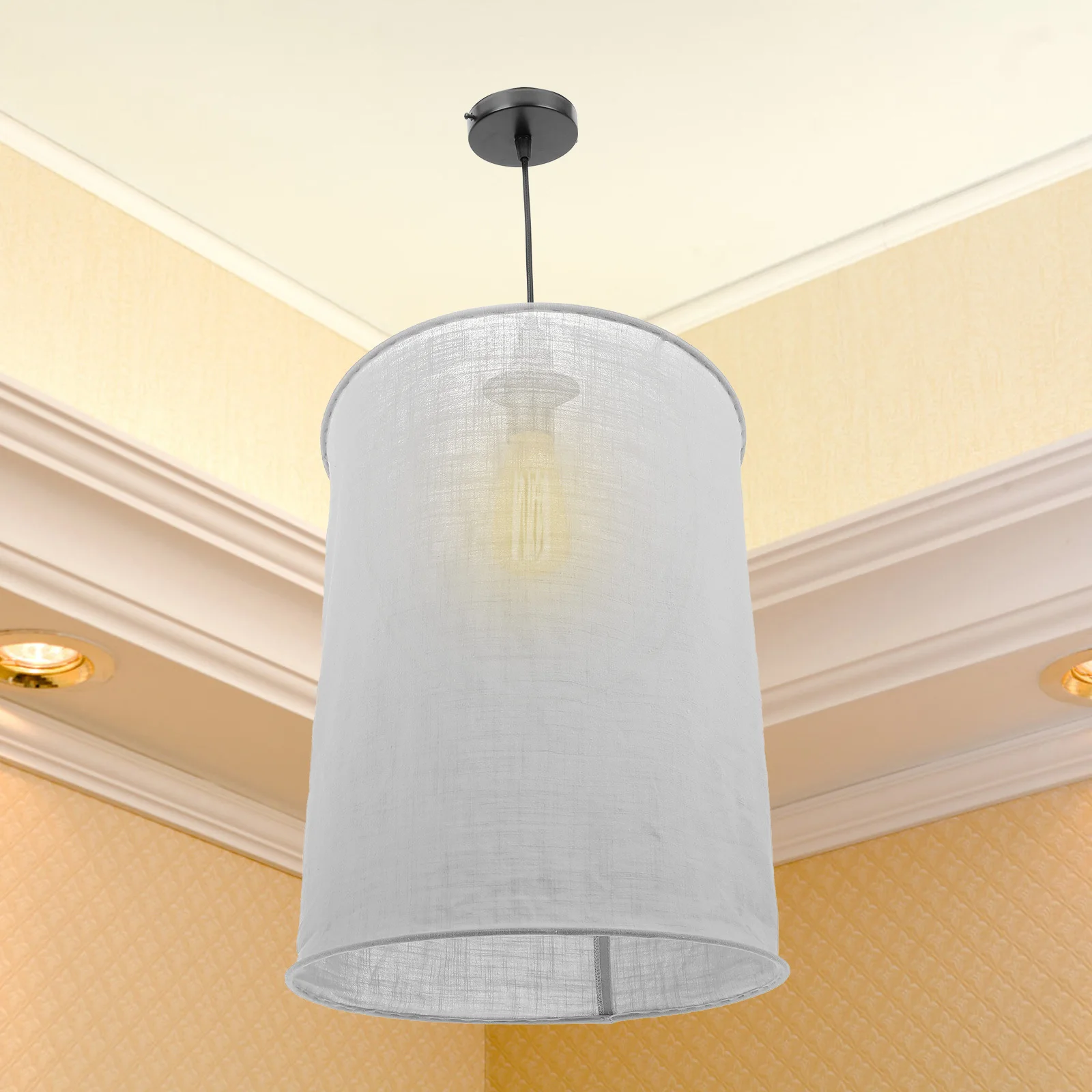 Folding Cloth Lampshade for Hanging Lamp Pendant Ceiling Light Decorative Shade Cover Extend Life of Bulb Warmth Living Room
Folding Cloth Lampshade for Hanging Lamp Pendant Ceiling Light Decorative Shade Cover Extend Life of Bulb Warmth Living Room