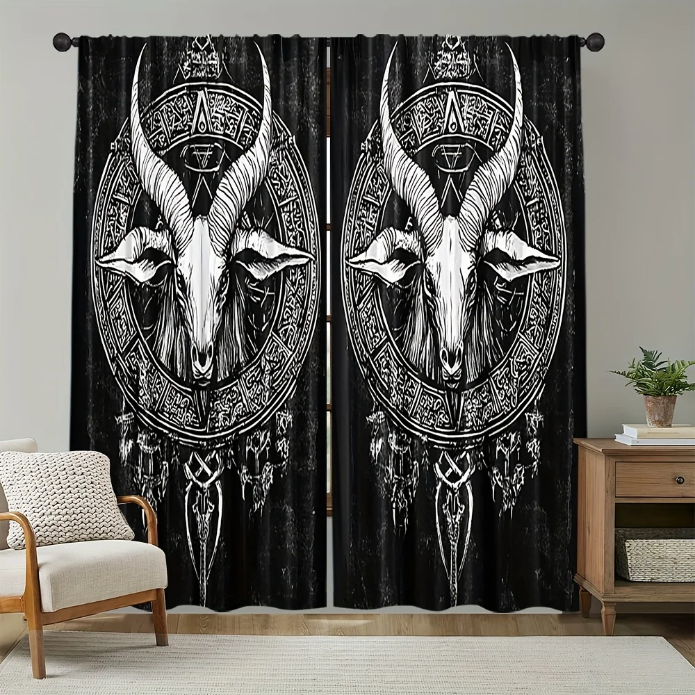 2pc Modern Baphomet Blackout Curtains – Rod Pocket, Light-Filtering, Artistic Design for Bedroom, Living Room, Dining & Study
2pc Modern Baphomet Blackout Curtains – Rod Pocket, Light-Filtering, Artistic Design for Bedroom, Living Room, Dining & Study