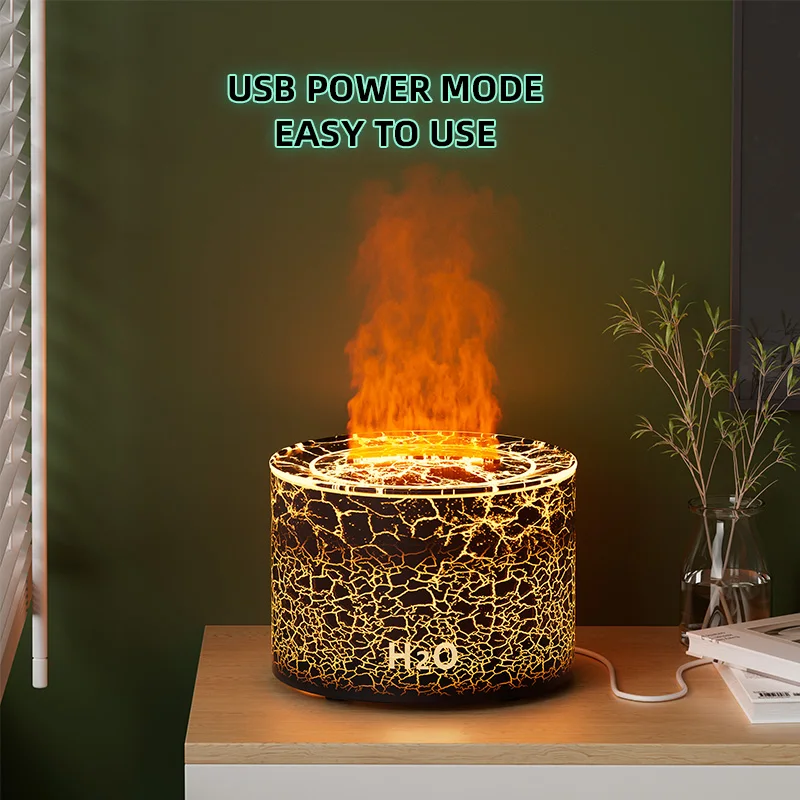 Creative Volcano Air Humidifier with LED Night Light Mini Desktop Misting for Bedroom Office Car USB Aromatherapy Diffuser
Creative Volcano Air Humidifier with LED Night Light Mini Desktop Misting for Bedroom Office Car USB Aromatherapy Diffuser