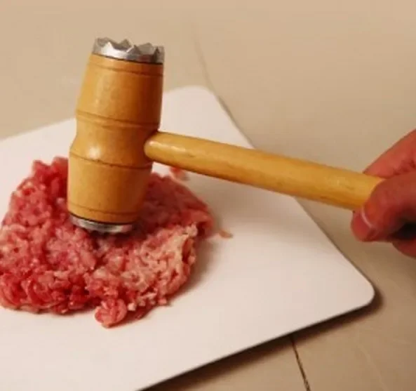 Wood Metal Hammer Heavy Duty Kitchen Meat Tenderizer Hammer Head for Effortless Pounding and Tenderizing OK 0499
Wood Metal Hammer Heavy Duty Kitchen Meat Tenderizer Hammer Head for Effortless Pounding and Tenderizing OK 0499