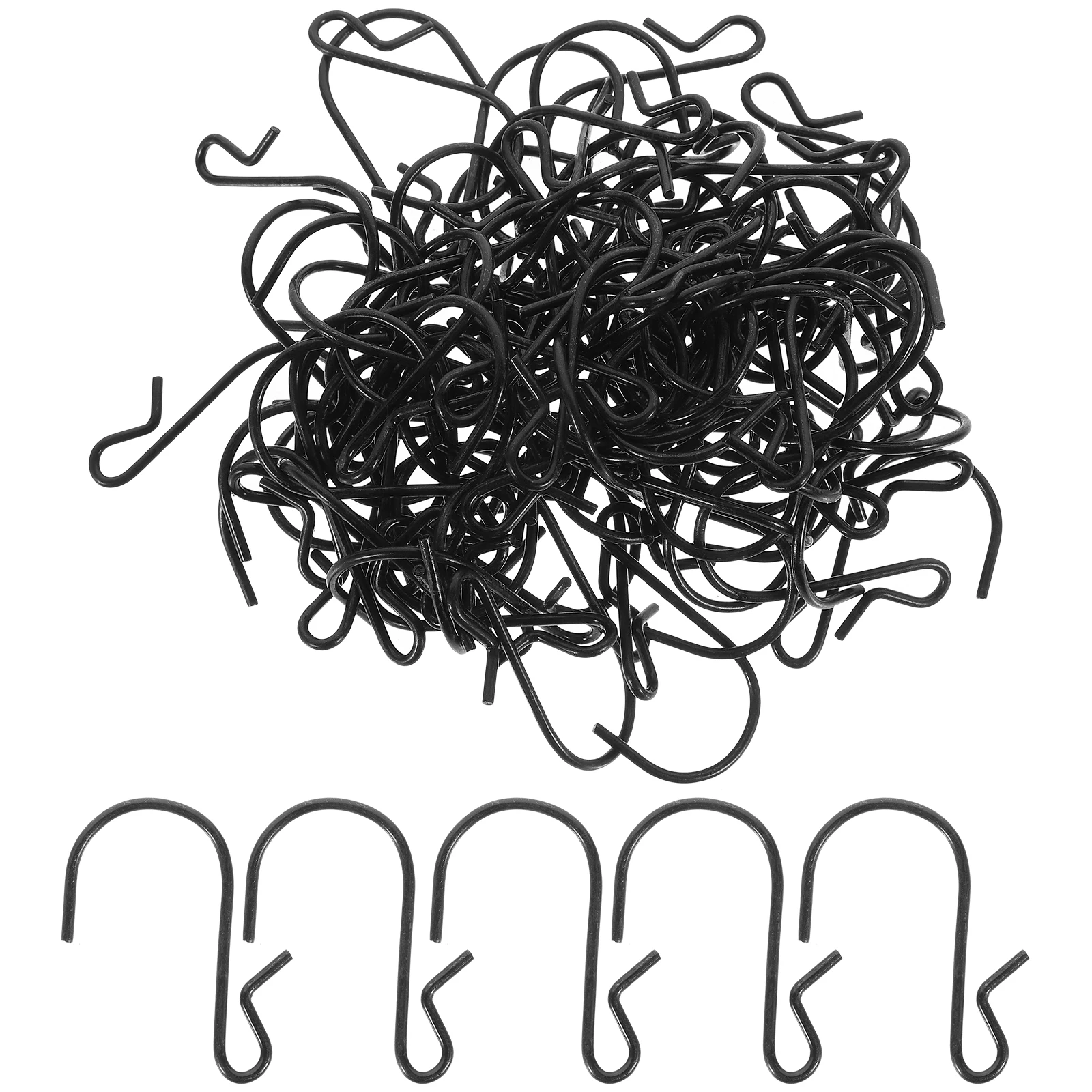 100pcs Hooks Black Iron Kitchen Closet Punch Storage Organization Tool Multifunctional Hangers Small Metal
100pcs Hooks Black Iron Kitchen Closet Punch Storage Organization Tool Multifunctional Hangers Small Metal