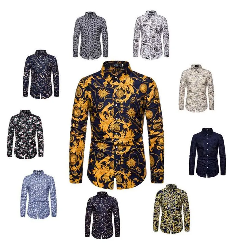 New Pattern Men's Long Sleeve Floral Shirt Trendy Fashion Slim Fit PU Leather Velvet Fabric Summer Unisex Clothing
New Pattern Men's Long Sleeve Floral Shirt Trendy Fashion Slim Fit PU Leather Velvet Fabric Summer Unisex Clothing