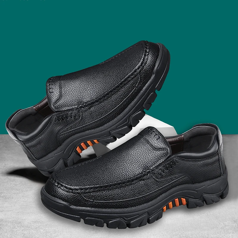 Men's Formal Leather Casual Shoes Large Size Men's Leather Shoes Round Toe Slip-on Work Shoes Wear-resistant Casual Leather Shoe
Men's Formal Leather Casual Shoes Large Size Men's Leather Shoes Round Toe Slip-on Work Shoes Wear-resistant Casual Leather Shoe