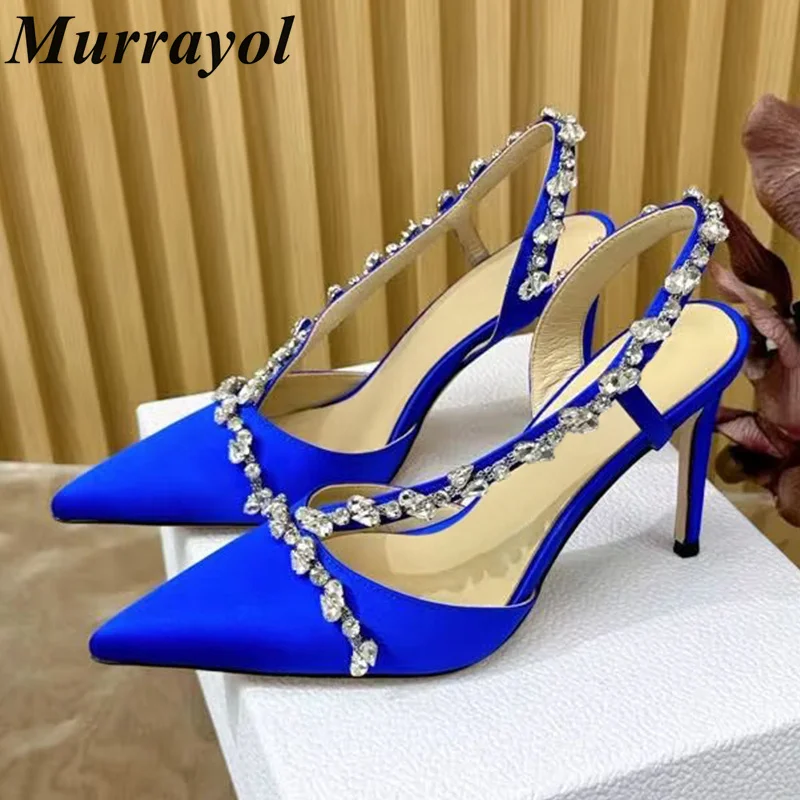 Women Rhinestone Chain Decor Fashion Sandalias Satin Pointed Toe Closed Toe Thin High Heels Sandals Summer Party Dress Shoes
Women Rhinestone Chain Decor Fashion Sandalias Satin Pointed Toe Closed Toe Thin High Heels Sandals Summer Party Dress Shoes