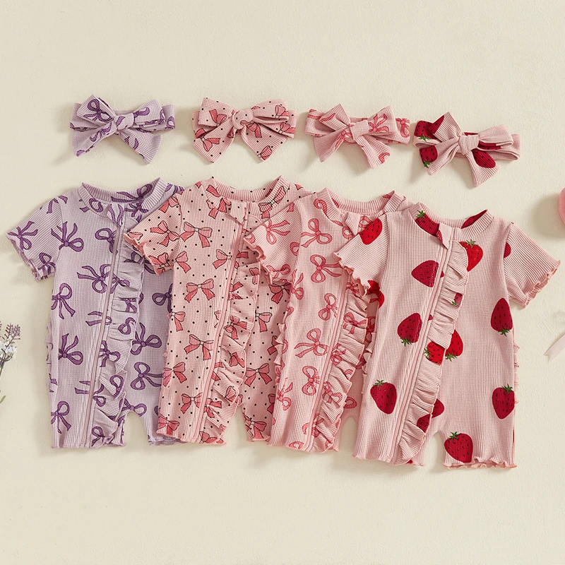 2025-02-22 Lioraitiin Summer Baby Girls Jumpsuit Set Short Sleeve Bow Print Romper with Headband Casual Outfit
2025-02-22 Lioraitiin Summer Baby Girls Jumpsuit Set Short Sleeve Bow Print Romper with Headband Casual Outfit