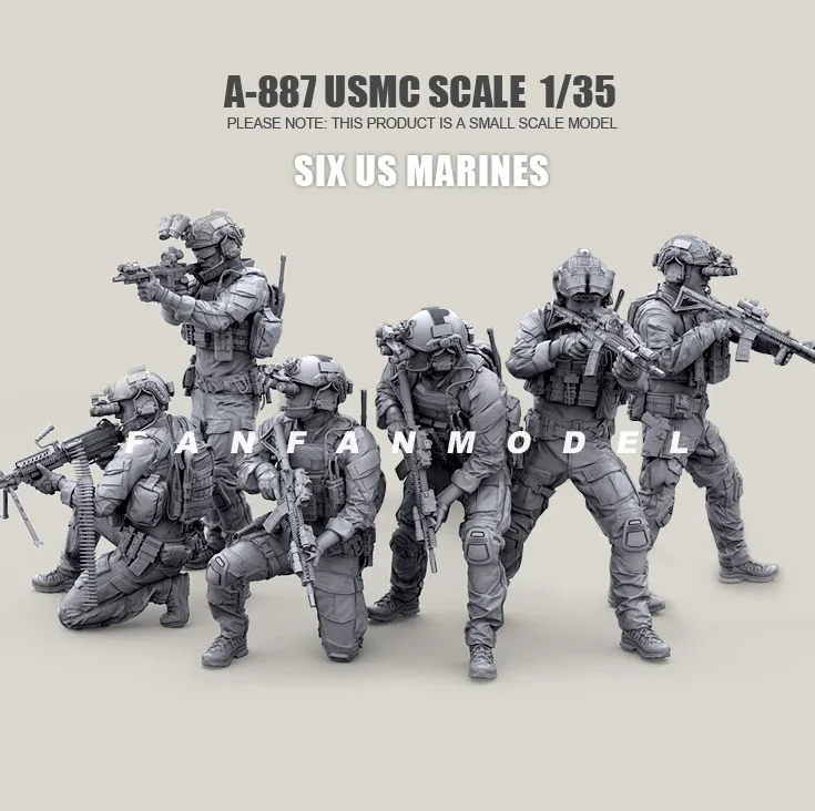 1/35 Resin soldier model kits DIY figure toy scale model army self-assembled (6 piece) A-887 (special offer)
1/35 Resin soldier model kits DIY figure toy scale model army self-assembled (6 piece) A-887 (special offer)