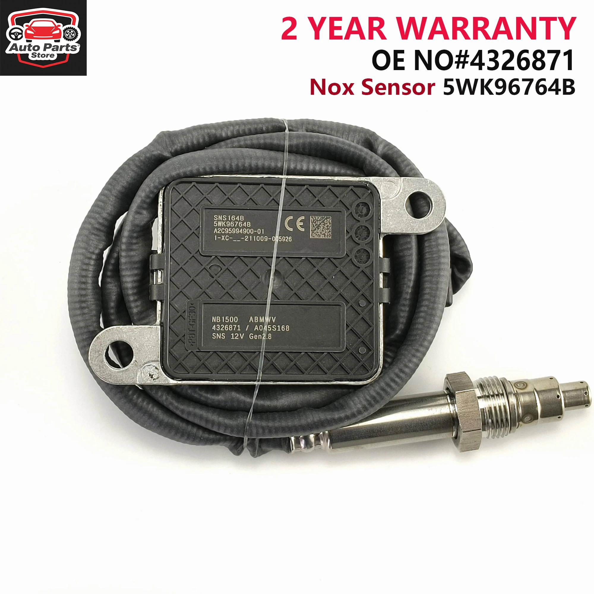 5WK96764B 4326871 Nitrogen Oxide Sensor 12V 5WK9 6764B For Cummins
5WK96764B 4326871 Nitrogen Oxide Sensor 12V 5WK9 6764B For Cummins