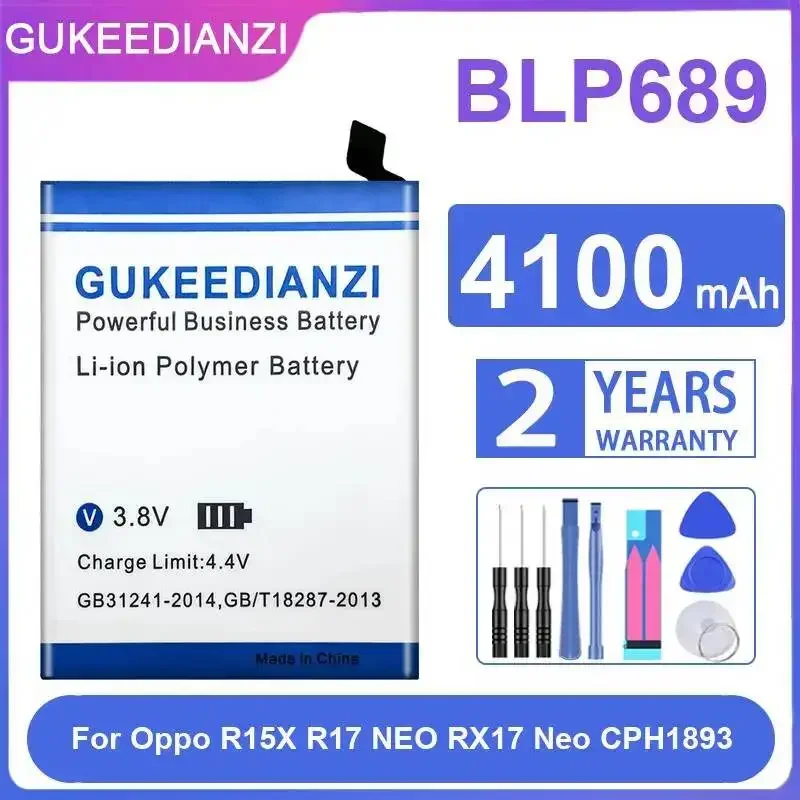 High Performance Premium Replacement Mobile Phone Battery For Oppo R15X R17 Neo RX17 Neo CPH1893 4100mAh BLP689
High Performance Premium Replacement Mobile Phone Battery For Oppo R15X R17 Neo RX17 Neo CPH1893 4100mAh BLP689
