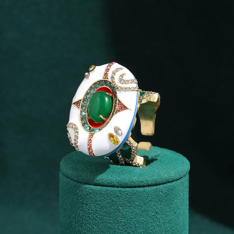 Vintage Oval Enamel Ring Luxury Green Natural Stone Jewelry For Woman Gold Color Design Women Christmas Trends 2026 Accessories
Vintage Oval Enamel Ring Luxury Green Natural Stone Jewelry For Woman Gold Color Design Women Christmas Trends 2026 Accessories