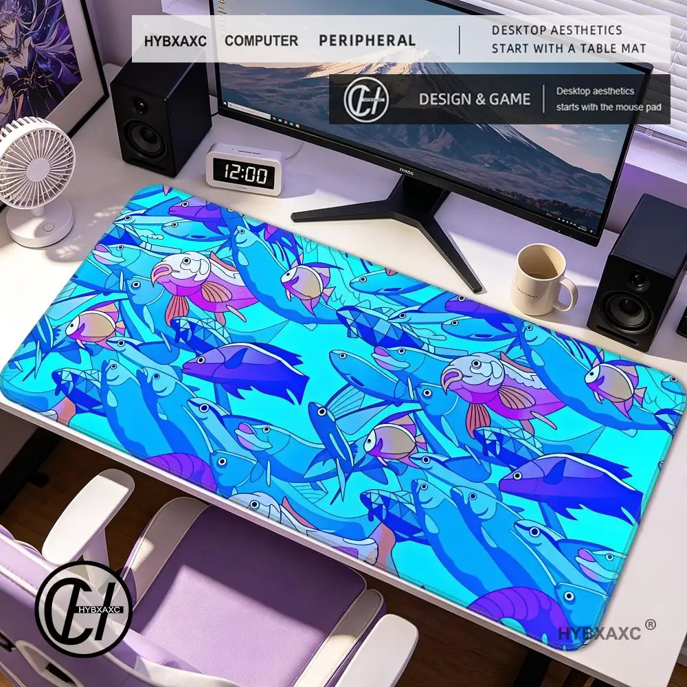 HYBXAXC Mouse Pad Laptop Gaming Pad on The Table Setup Accessories Anime MouseMats TableMat Carpet Rug Keyboard Rug