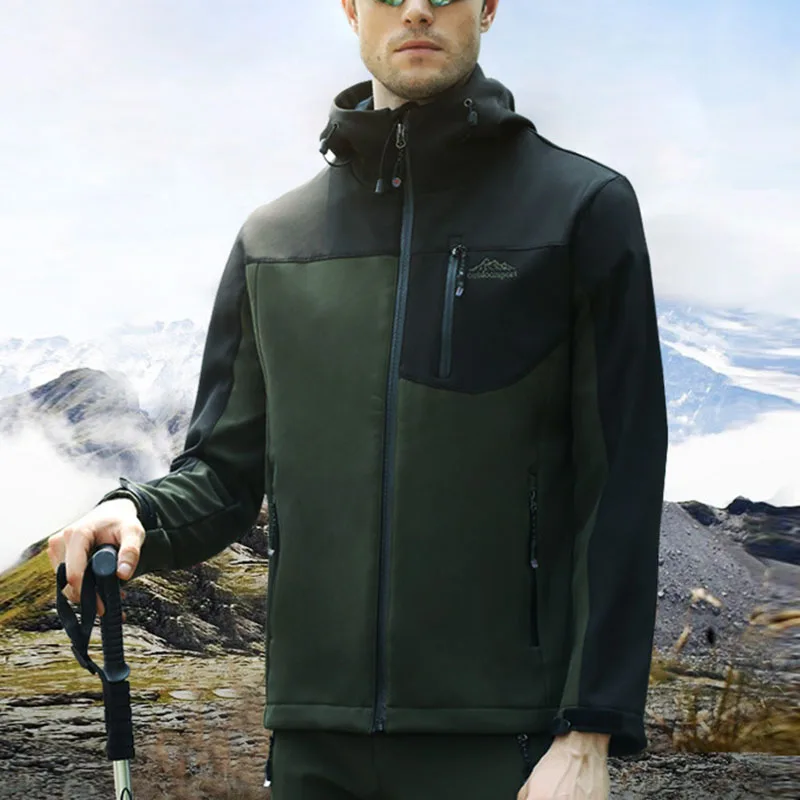 Men's Winter Jacket Hooded Coat With Fleece Inner Waterproof Soft Shell Warm Windbreaker For Women Fishing Hiking
Men's Winter Jacket Hooded Coat With Fleece Inner Waterproof Soft Shell Warm Windbreaker For Women Fishing Hiking