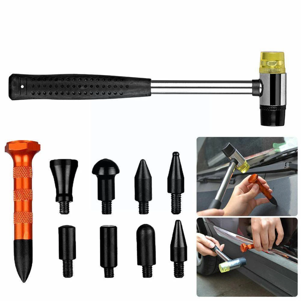 Car Dings Tabs Down Repair Puller 8 Parts Head Dent Repair Pen Hammer Set Nylon Body Bumping Removal Pen Car Body Repair Tools
Car Dings Tabs Down Repair Puller 8 Parts Head Dent Repair Pen Hammer Set Nylon Body Bumping Removal Pen Car Body Repair Tools
