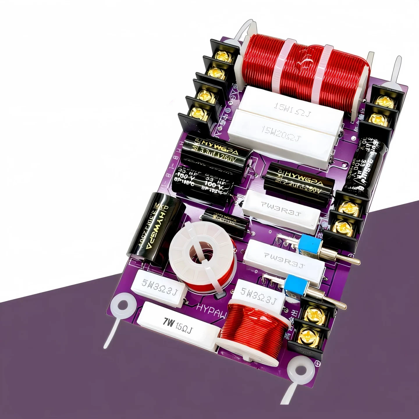 1PC GHXAMP 350W 3-Way Crossover – High/Mid/Low Frequency Divider for Bookshelf & Floorstanding Hi-Fi Speakers 460Hz–3.5KHZ
1PC GHXAMP 350W 3-Way Crossover – High/Mid/Low Frequency Divider for Bookshelf & Floorstanding Hi-Fi Speakers 460Hz–3.5KHZ