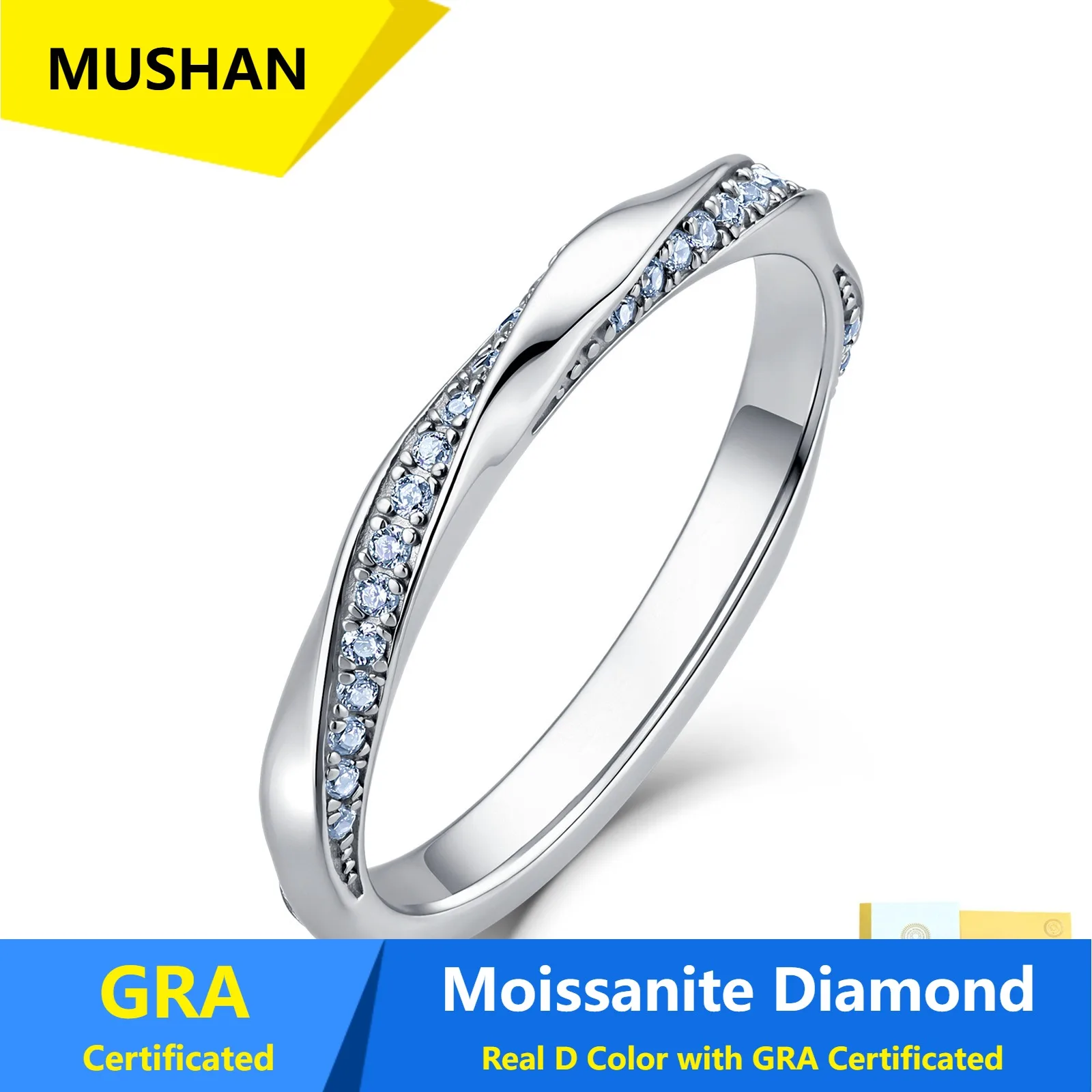 MUSHAN Luxury Jewelry 925 Sterling Silver Ring Band Women GRA Certificated Moissanite Diamond Emerald D Color Rings Fine Jewelry
MUSHAN Luxury Jewelry 925 Sterling Silver Ring Band Women GRA Certificated Moissanite Diamond Emerald D Color Rings Fine Jewelry
