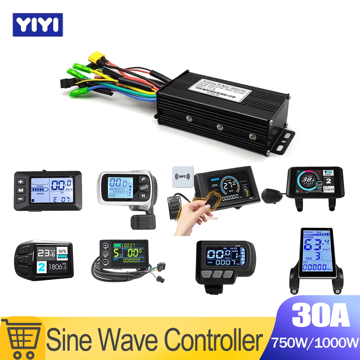 30A E bike Sine Wave Controller Tri-Mode S830U LCD Display with USB Function Use For 750W/1000W Motor
30A E bike Sine Wave Controller Tri-Mode S830U LCD Display with USB Function Use For 750W/1000W Motor