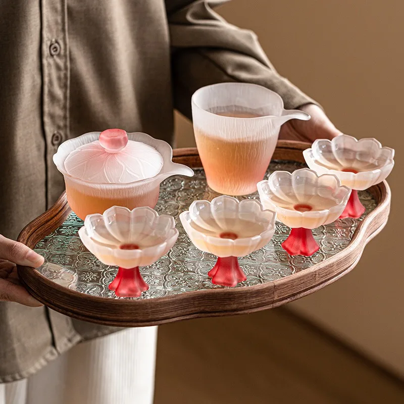 Pink Glass Set Women's Household Heat-Resistant Exquisite Cover Bowl Male Cup Tea Cup
Pink Glass Set Women's Household Heat-Resistant Exquisite Cover Bowl Male Cup Tea Cup