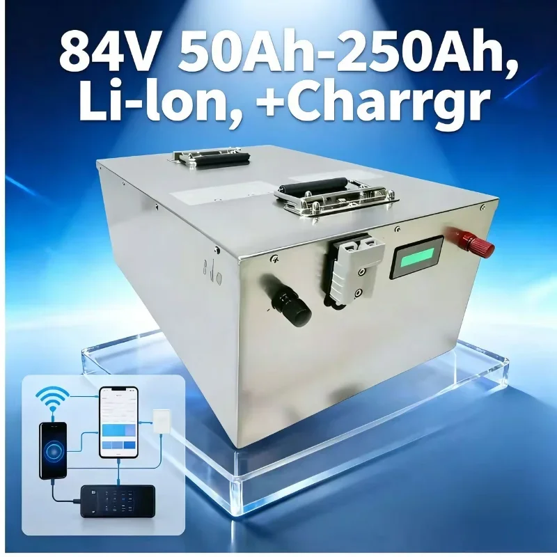 84V 50Ah-250Ah Li-ion Battery Built-in BMS, Bluetooth Monitoring & Fast Charge, Power Supply for 8KW/12KW Electric Vehicles & Ai
84V 50Ah-250Ah Li-ion Battery Built-in BMS, Bluetooth Monitoring & Fast Charge, Power Supply for 8KW/12KW Electric Vehicles & Ai
