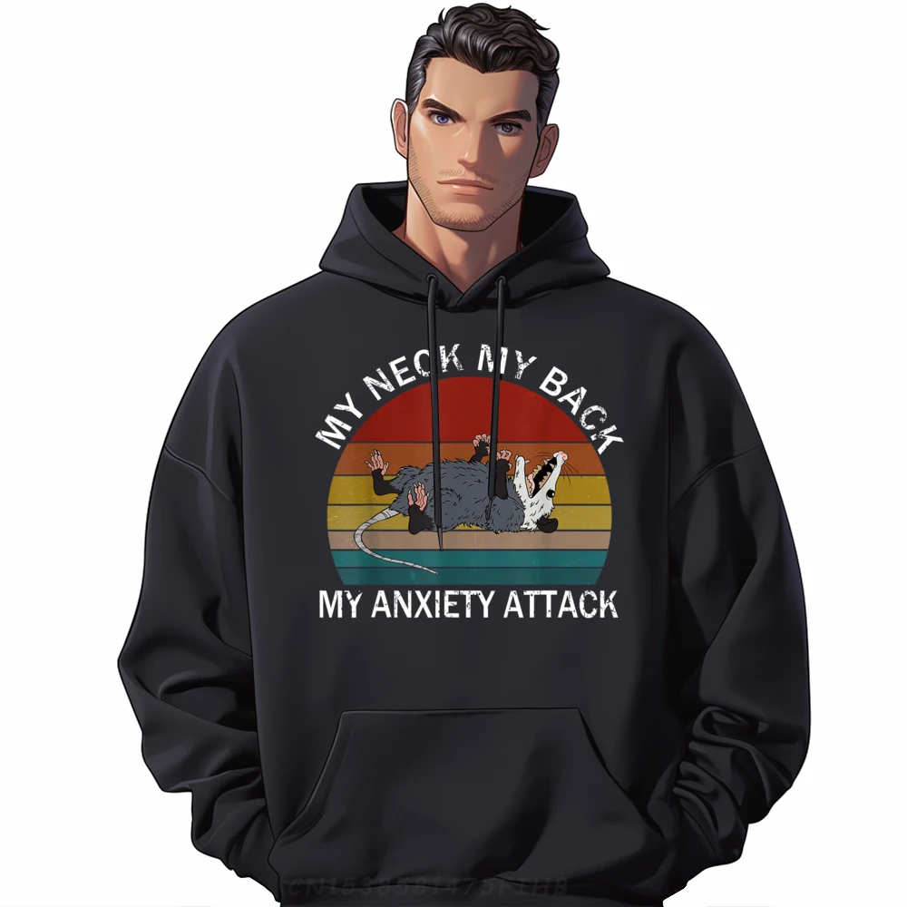 Anxiety Attack Opossum Funny Hoodies Hip Hop Leisure Long Sleeve Women's Pullover Funky Printed Sweatshirt
Anxiety Attack Opossum Funny Hoodies Hip Hop Leisure Long Sleeve Women's Pullover Funky Printed Sweatshirt