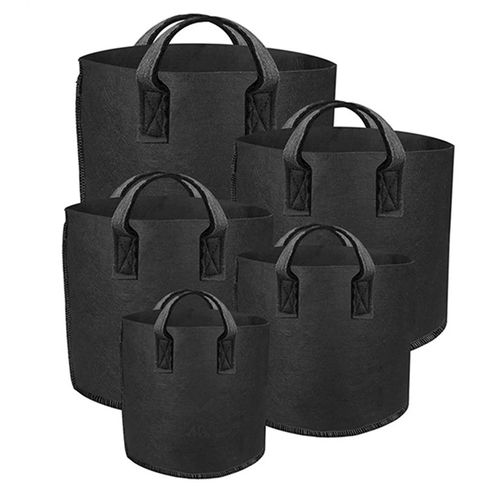 5Pcs Plant Grow Bag Felt Material Durable Large Capacity Round Shape Storage Weather Resistant Reusable
5Pcs Plant Grow Bag Felt Material Durable Large Capacity Round Shape Storage Weather Resistant Reusable