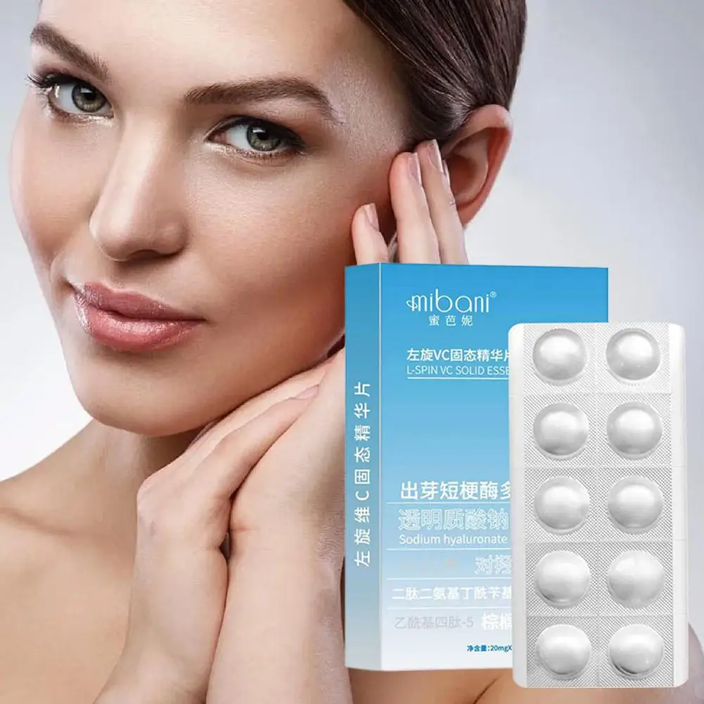 Whitening facial Essence Tablets Portable Polypeptide VC Freeze-dried Powder Tablets Moisturizing Tighten Shrink Pores skincare
Whitening facial Essence Tablets Portable Polypeptide VC Freeze-dried Powder Tablets Moisturizing Tighten Shrink Pores skincare